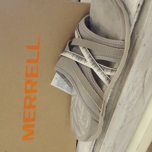 Merrell Terran Cush slide in Moon Ocre